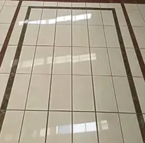 beige marble dry lay quality inspection floor tiles
