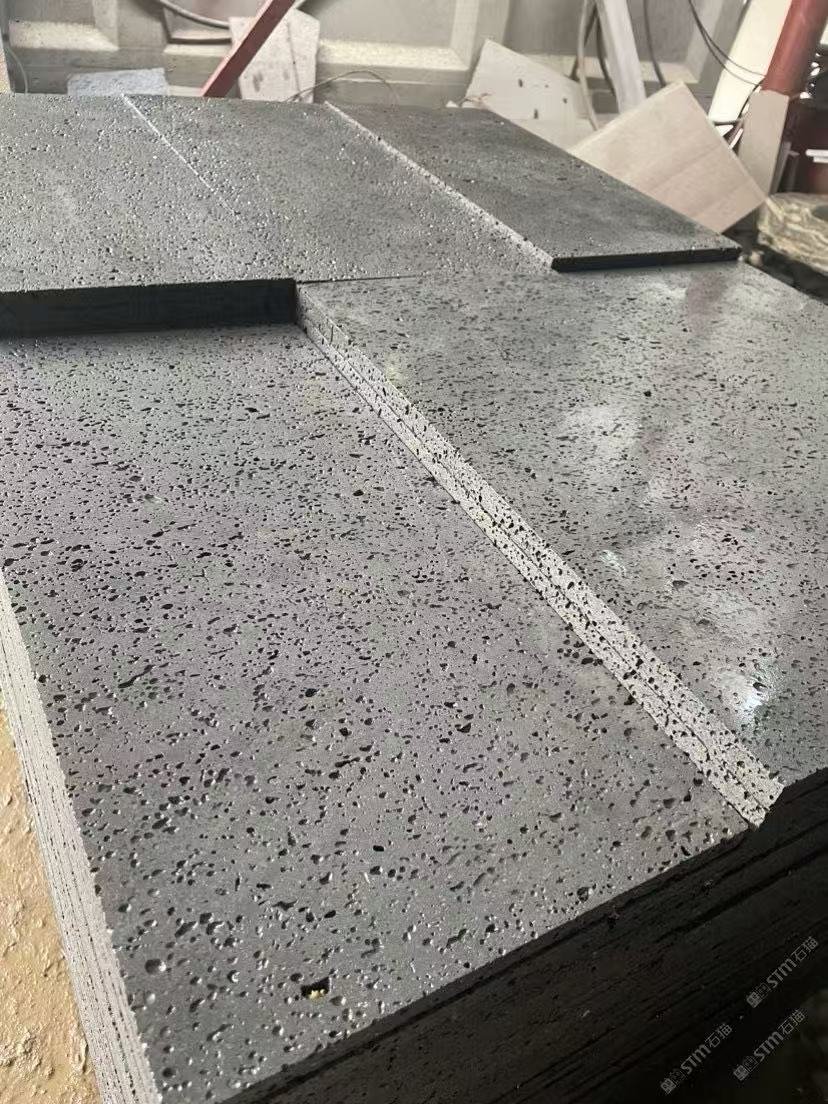 hainan black basalt slabs | premium black lava stone export from xiamen china