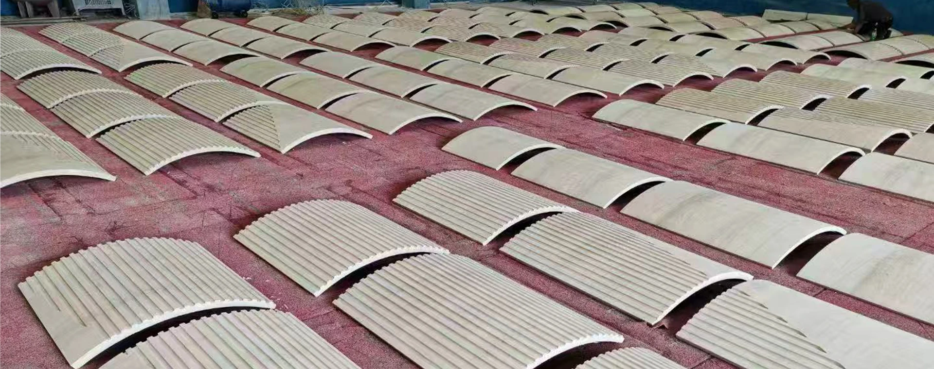 limestone curved panels dry lay