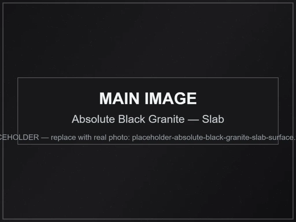 Absolute Black Granite — Slab natural granite stone