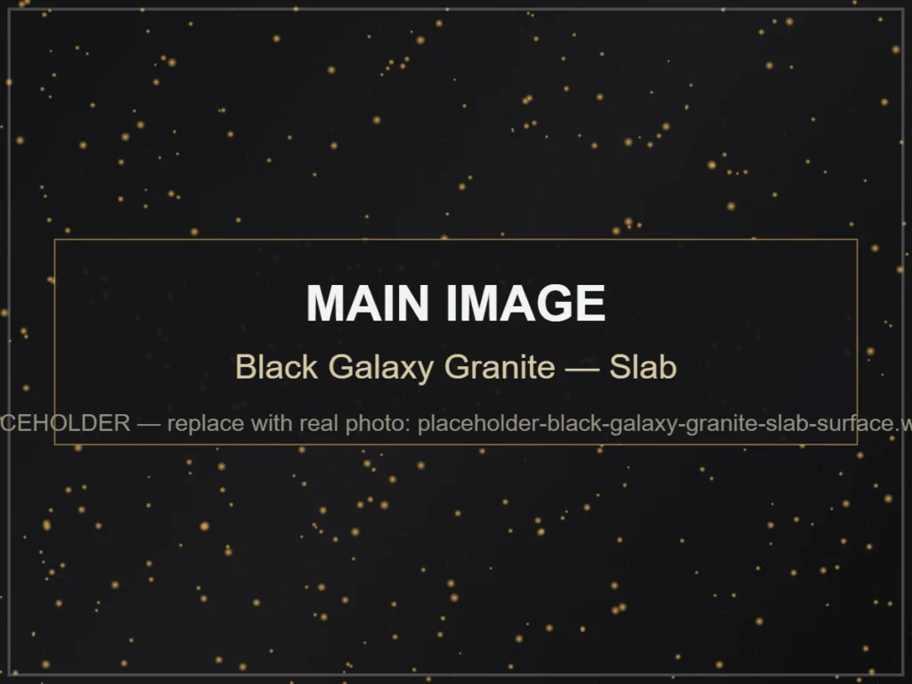 Black Galaxy Granite — Slab natural granite stone
