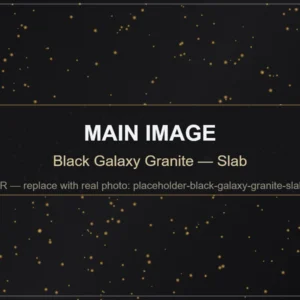Black Galaxy Granite — Slab natural granite stone