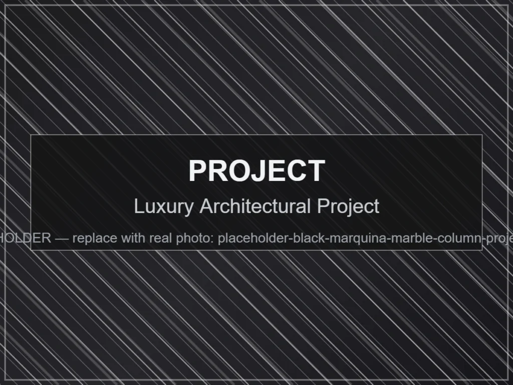 Luxury Architectural Project - Black Marquina Marble