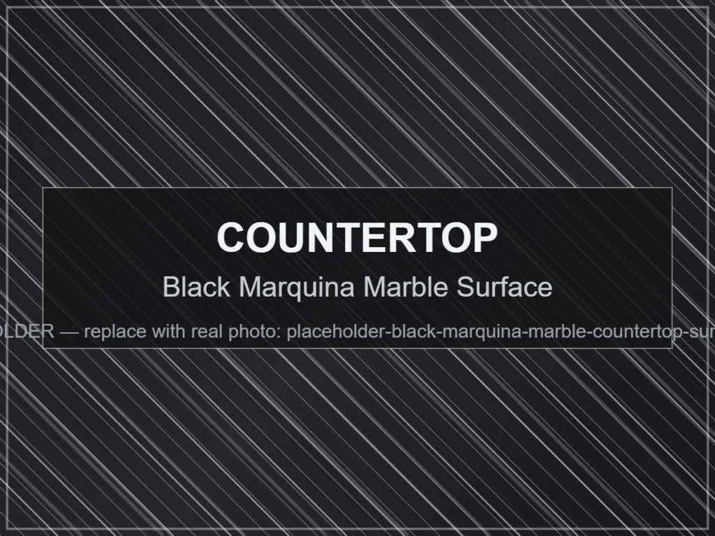 Black Marquina Marble Surface - Black Marquina Marble