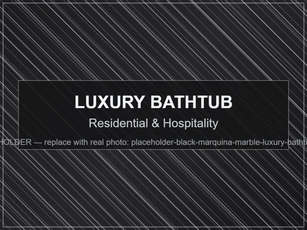 Residential & Hospitality - Black Marquina Marble