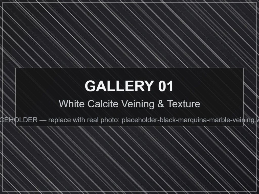 White Calcite Veining & Texture natural marble slab