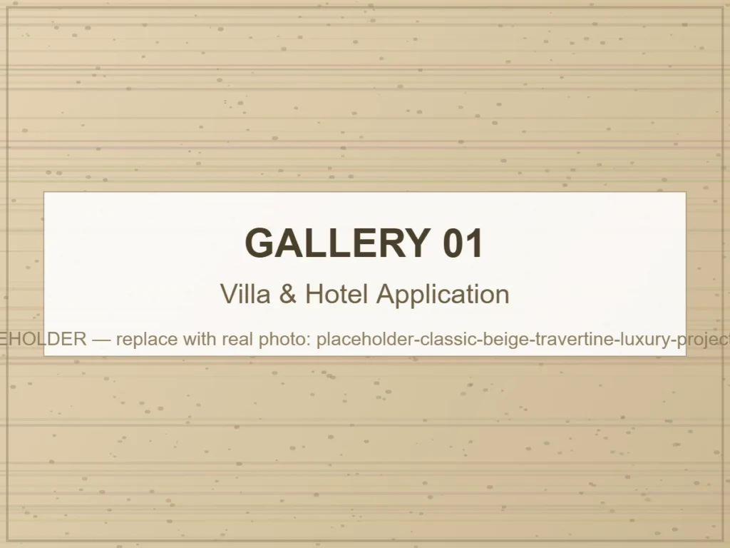 Villa & Hotel Application natural travertine stone