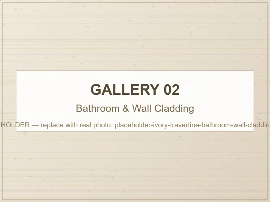 Bathroom & Wall Cladding natural travertine stone