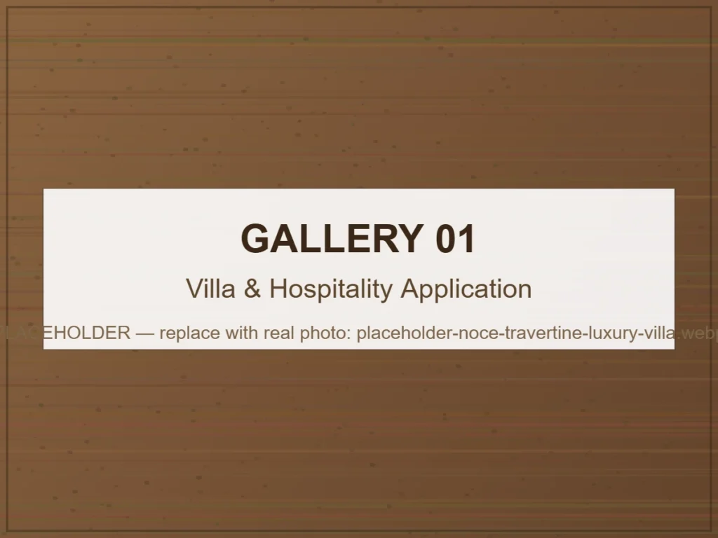 Villa & Hospitality Application natural travertine stone
