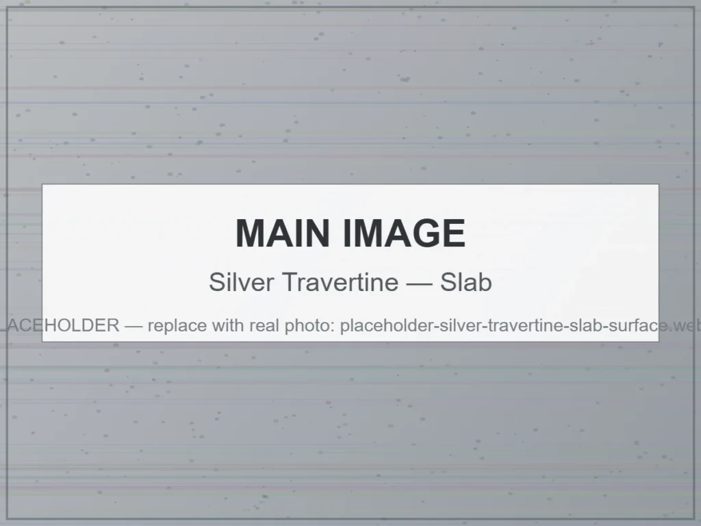 Silver Travertine — Slab natural travertine stone