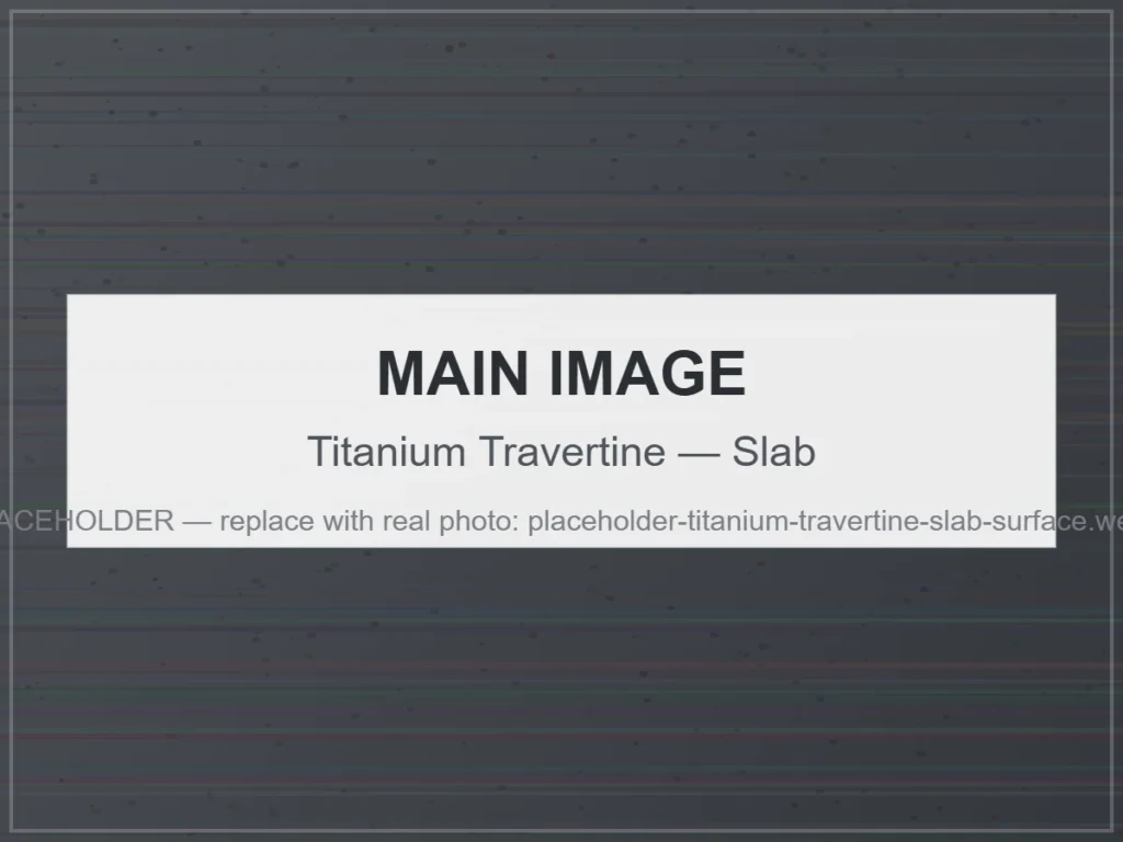 Titanium Travertine — Slab natural travertine stone