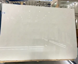 Polished Royal Botticino marble slabs with creamy beige tones for interior projects