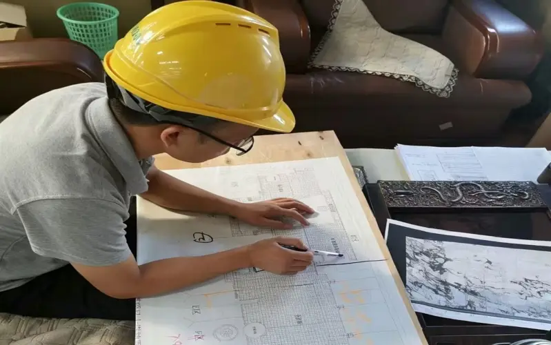 stone project drawing review before production