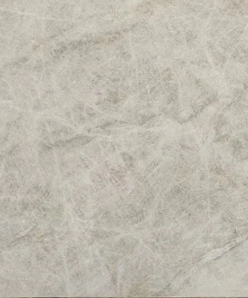 Close-up view of Taj Mahal quartzite slab with natural beige veining and soft texture